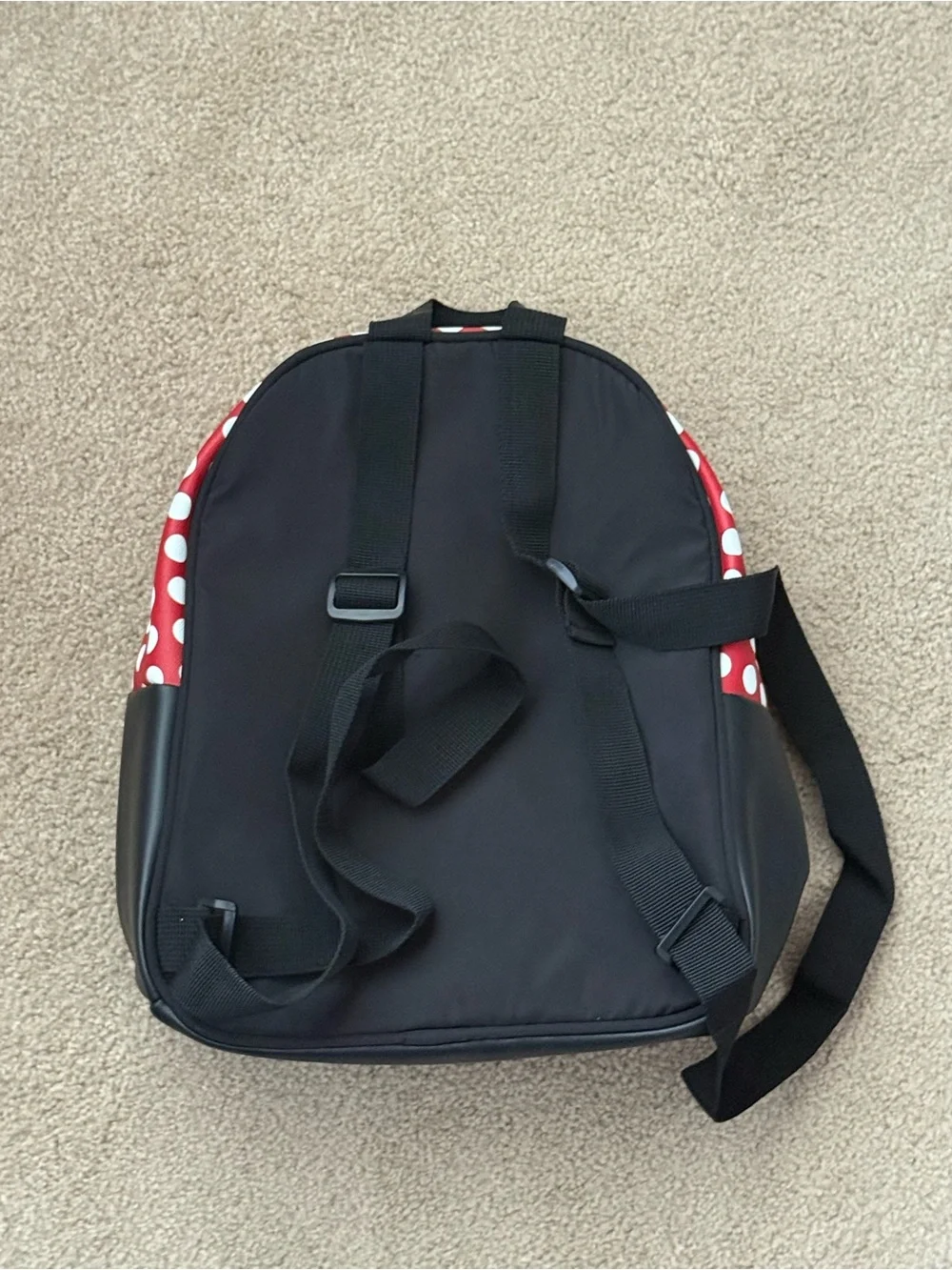 Disney Mickey & Minnie Mouse Mini Backpack Black Red Polka Dot Bioworld